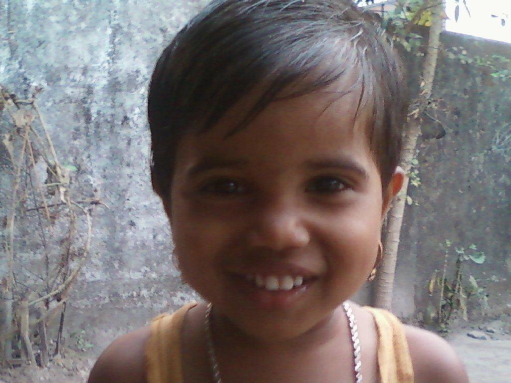 Young Indian child named Pepsi, about 3 years old.