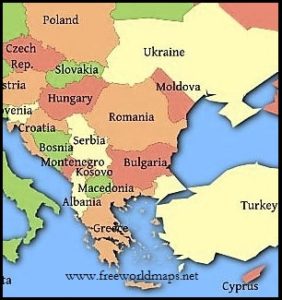 eastern europe map