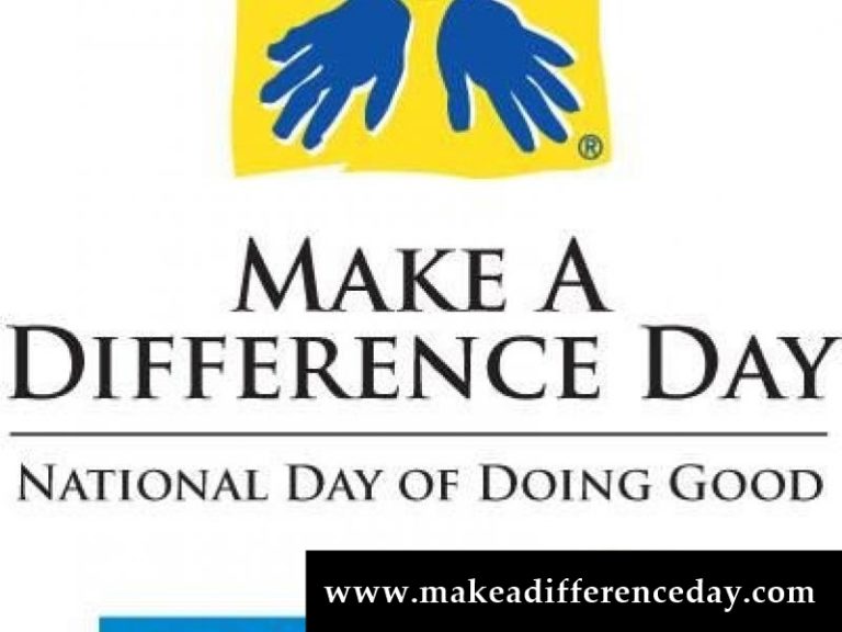 What Is National Make A Difference Day?