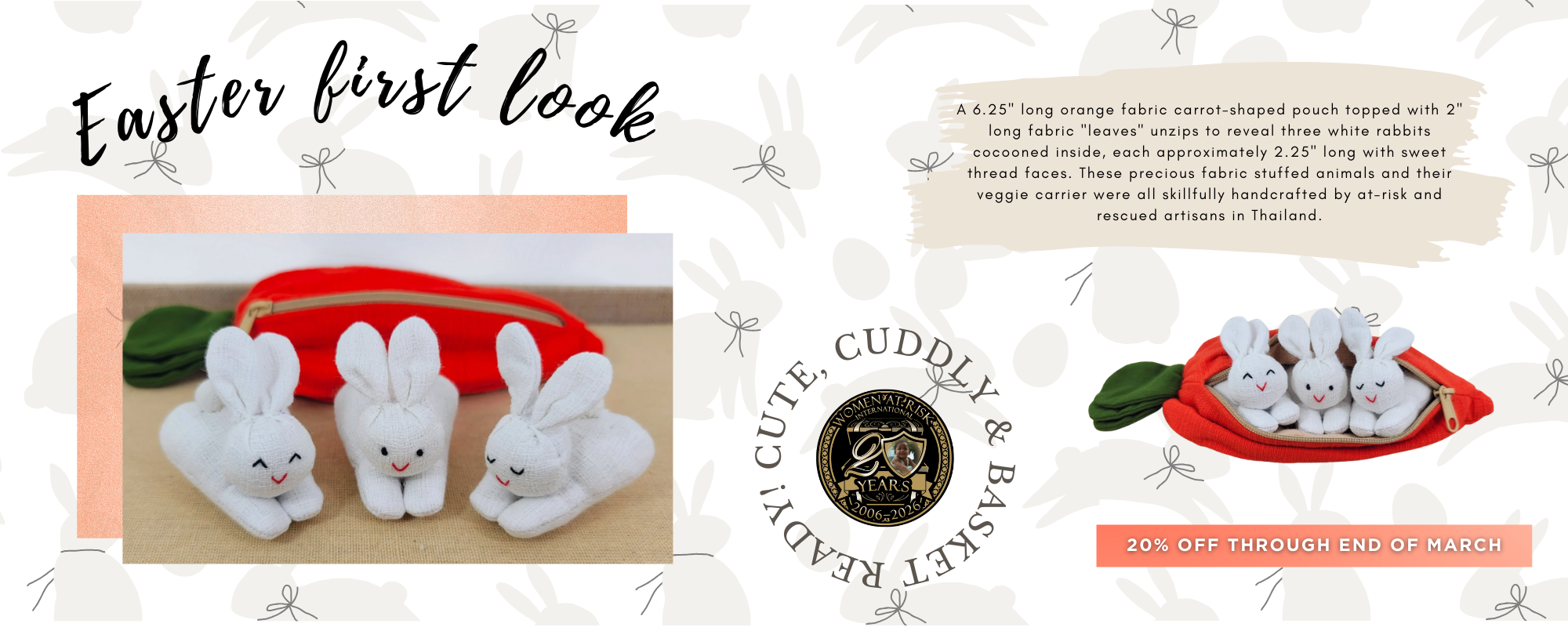 Carrot with 3 Rabbits (March) - BANNER